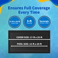 thumbnail image 3 of Blue Wave 12' x 20' Rectangular Rugged Mesh In Ground Pool Winter Cover, 3 of 7