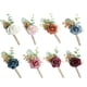 thumbnail image 4 of Ramillete de flores artificiales Sonducket para dama de honor ojal Blanco lechoso, 4 of 6