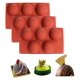 thumbnail image 2 of ZHAOCHENG Juego de 3 moldes de silicona para hacer pudines, gelatinas, dulces y chocolate, 2 of 5