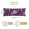 thumbnail image 2 of Body Pillow Cover - Soft Body Pillow Pillowcase, Cartoon Cute Snake Flower Breathable Long Body Pillow Case Cover with Invisible Zipper 20x60in, 2 of 5