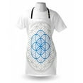 thumbnail image 3 of Abstract Apron Several Interlace Round Shaped Ovals Legendary Sacred Knot of Life Artwork, Unisex Kitchen Bib Apron with Adjustable Neck for Cooking Baking Gardening, Warm Taupe Blue, by Ambesonne, 3 of 3