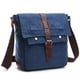 thumbnail image 1 of Mujeres Hombre Bolso Bolso Bolso Libro Bolera Billetera Almacenamiento Crossbody Pack Amplio Capacidad Camping Flap Messenger Bols Bolsillos múltiples azul oscuro Methold AP004585-04, 1 of 6
