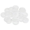 thumbnail image 1 of 60uds 40L Costura Botones 1(25mm) Resina Redondo Plano 4 Agujeros Artesanía Botones para Coser Ropa y Bricolaje, Blanco, 1 of 5