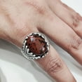 thumbnail image 2 of Mahogany Jasper Mans Ring, Natural Mahogany Jasper Ring, Silver Jewelry, 925 Silver Ring, Birthday Gift, Heavy Mens Ring, Arabic Design, Ottoman Style Ring, Christmas, Turkey Mens Signet Ring, 2 of 6