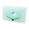 Light Green 13 Compartment Rectangle Shaped Plastic Bills File Folder