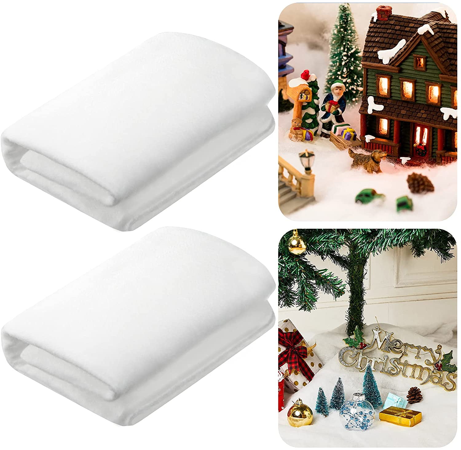 thickened-christmas-snow-blanket-set-white-artificial-snow-blankets