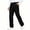 Black, variant on Boys' Pull-On School Uniform Pants Elastic Waist Straight Leg Trousers with Pockets Multi Color