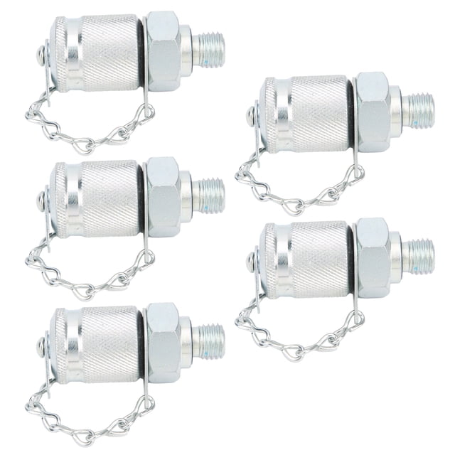 Conector de acoplamiento de prueba de rosca, adaptador de prueba hidráulica de 5 uds, medición de presión PT/PPT para sistemas hidráulicos, detección de presión(M10 x 1.25)