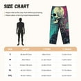 thumbnail image 3 of Pofeuu Cartoon Art Skull Print Women's Fashion Pajama Pants with Pockets Comfy Drawstring Sleep Lounge Bottoms-Medium, 3 of 6
