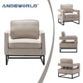 thumbnail image 4 of Apeaka Accent Chair Living Room Chairs Modern Armchair Modern Sofa Chairs for Reading,Lounging, Living Room Bedroom, 4 of 6