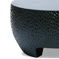 thumbnail image 2 of LuxenHome Mod Black Cement Round Outdoor Coffee Table, 2 of 6