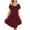 Wine Red, variant on Ekouaer Womens Nightgown Soft Sleepwear Pleated Sleepshirt Sleep Dress Short Sleeve Nightdress