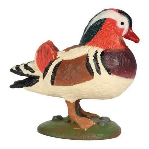 lionlar 2xMandarin Duck Figurine Action Figures Model Toys Poultry for Kids Toys Gifts 2 Pcs