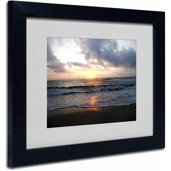 Trademark Fine Art "Gentle Rise" Canvas Art by Monica Fleet, Black Frame