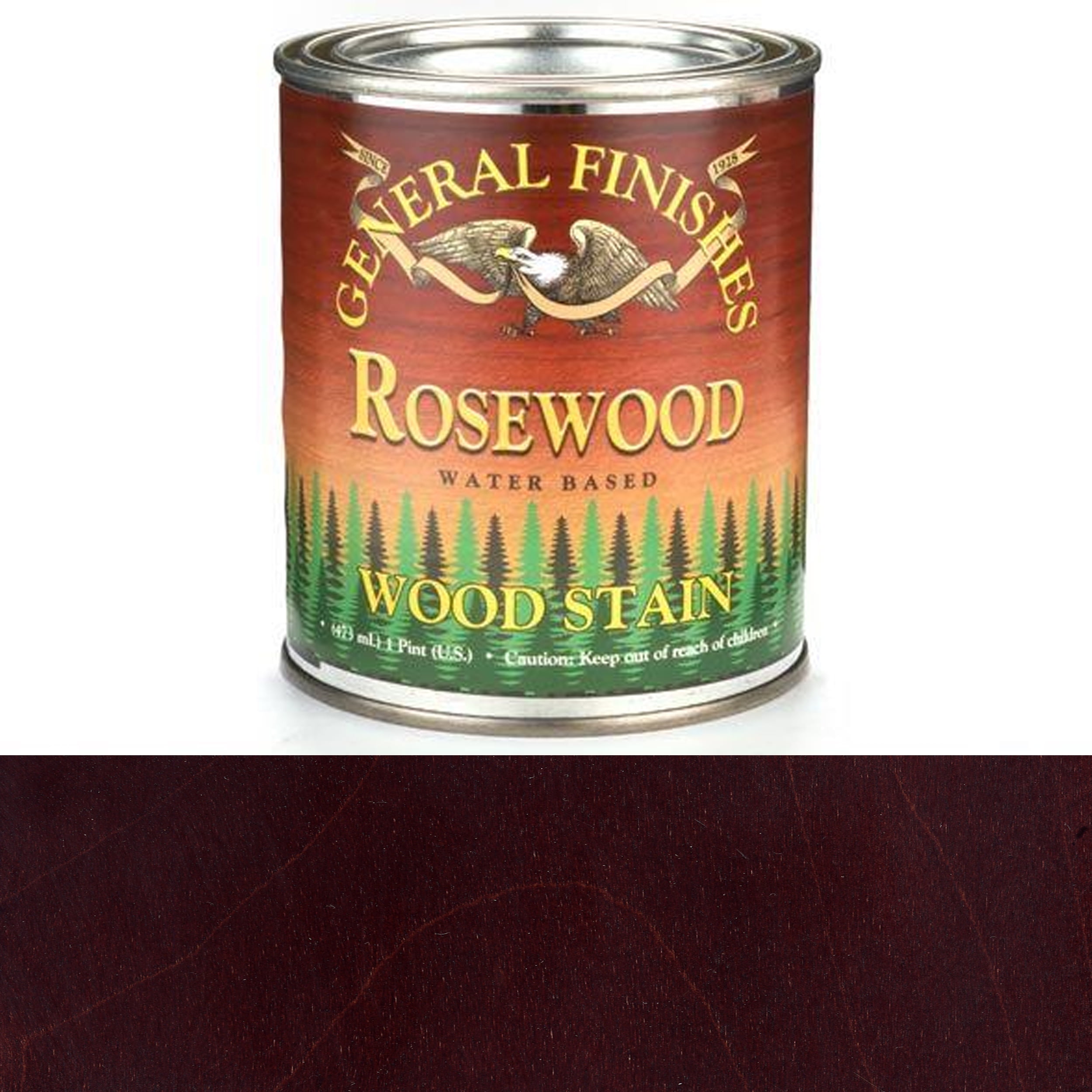 General Finishes Water Based Wood Rosewood Stain, Pint - Walmart.com