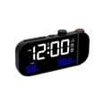 thumbnail image 2 of Reloj despertador de proyección, reloj de mesa Digital, despertador, proyector de pared para techo, sala de estar, oficina, dormitorio, restaurante, , negro Soledad Despertador proyector, 2 of 9