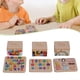 thumbnail image 4 of Rompecabezas de bloques con letras y números para casa de muñecas, modelo 1/12, suministros para casa de juegos, alfabeto pequeño con caja de almacenamiento, 4 of 9
