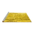 thumbnail image 2 of Ahgly Company Machine Washable Indoor Rectangle Oriental Yellow Industrial Area Rugs, 8' x 12', 2 of 4