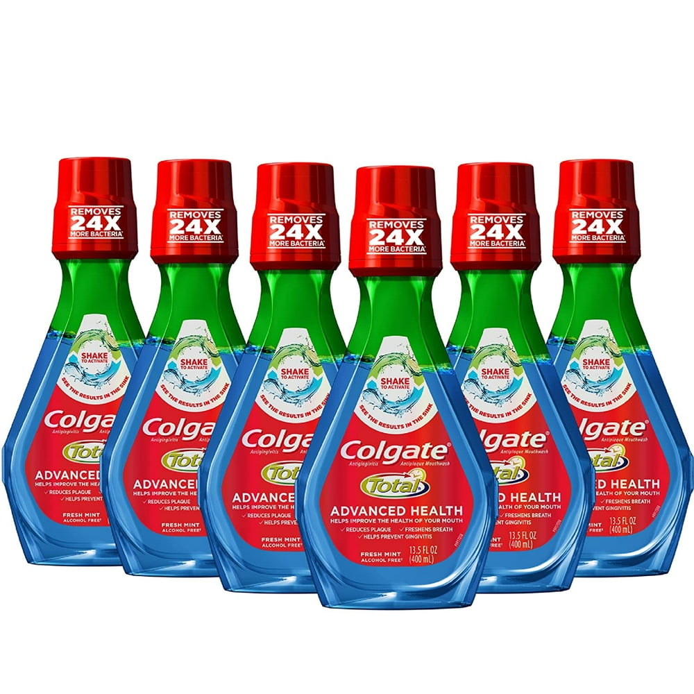 Colgate Total Advanced Health Mouthwash, Fresh Mint, 13.5 Fl Oz, Pack