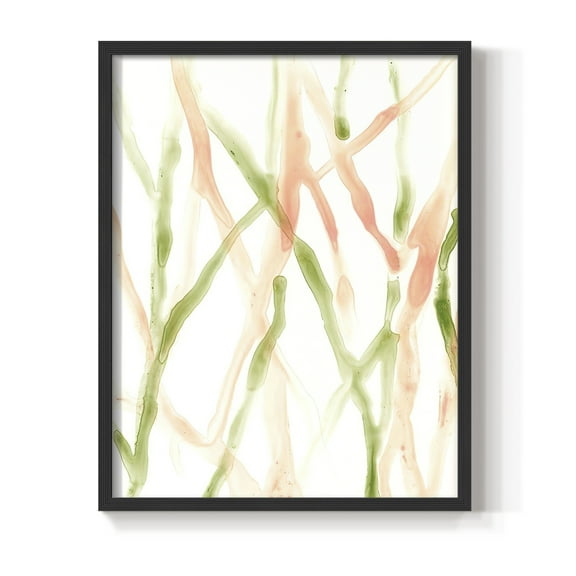 Runnel XIII in Black Solid Wood 8 x 10 Framed Print