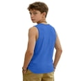 thumbnail image 6 of LIBRCLO Kids Tank Tops for Boys Size 8 Years Round Neck Lightweight Quick Dry Undershirts Soft Fashion Prints Sleeveless T Shirts Summer Hawaiian Beach Tops Blue, 6 of 6