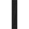 thumbnail image 5 of Ekena Millwork 10 1/2"W x 41"H Americraft Three Board (2 Batten) Exterior Real Wood Joined Board-n-Batten Shutters w/ Z-Bar (Per Pair), Black, 5 of 10