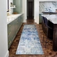 thumbnail image 1 of JV Home Runner Rug Elegance Grey Blue 2'7" x 8' Washable Rugs Anti Slip, 1 of 7