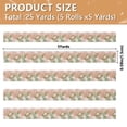 thumbnail image 3 of 5 Rolls Christmas Ribbon 1.5 inch Wide Decorative Ribbon for Gift Wrapping and Holiday Decorations Gradient Elegant Floral, 3 of 7