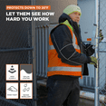 thumbnail image 4 of RefrigiWear Hi Vis Reversible Softshell Vest - Water-Resistant, Insulated, High-Visibility Safety Work Gear, 4 of 6