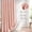 Blush Pink, variant on Beige Scalloped Linen Shower Curtain 72x72 Inches | Waterproof, Washable, Linen Texture, 12 Metal Hooks, Heavy Duty with Black Border
