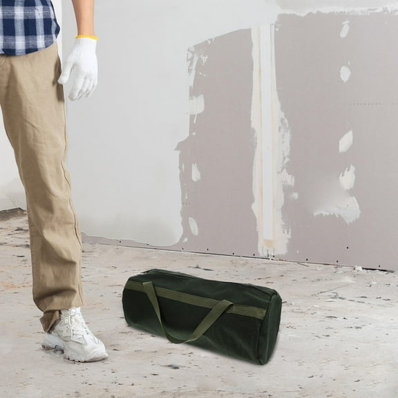 Soimiss Canvas Tool Bag Dark Green Multi-functional Storage Organizer for Home Appliance Repair 1Pcs