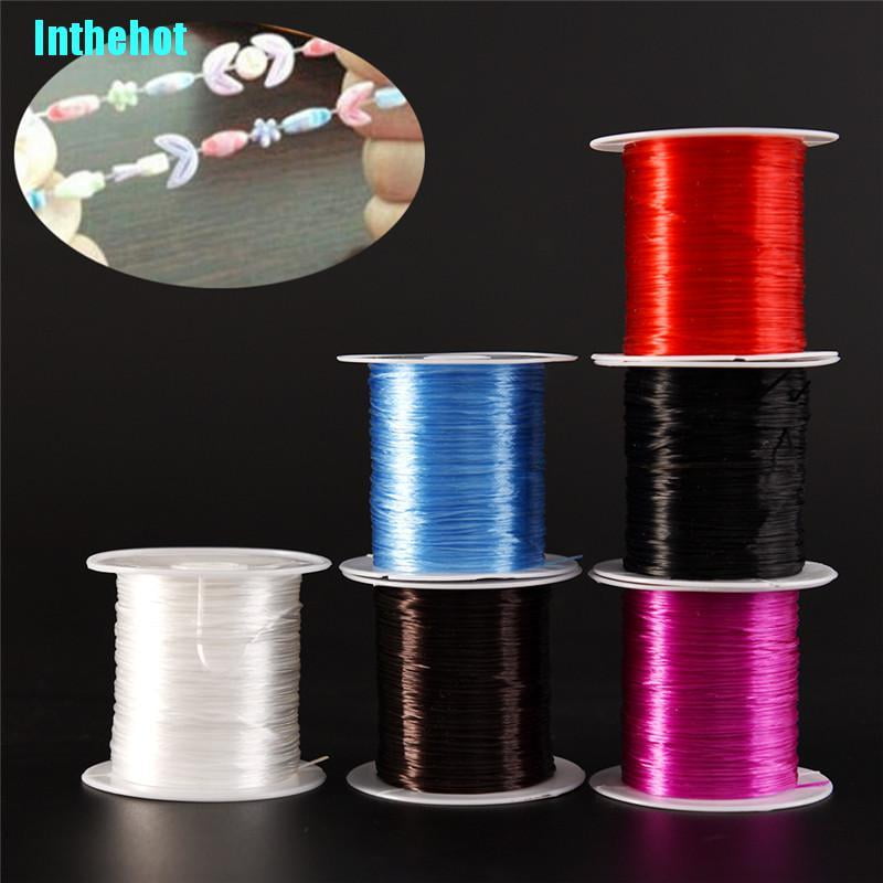 Wholesale 1Roll Top Quality Stretch Elastic Beading Thread Cord String 0.5MM 