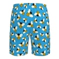 thumbnail image 6 of Kdxio Flying Bees Pattern Mens Casual Shorts - Drawstring Summer Beach Sports Shorts for Men, 6 of 9