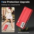 thumbnail image 3 of Dteck for Samsung Galaxy A53 5G Case, Galaxy A53 5G Wallet Case with Kickstand Leather Card Holder, Phone Protective Back Cover for Samsung Galaxy A53 5G,Red, 3 of 6