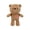 Brown, variant on Milk and Mocha Bear Plush 13.8 Inch Standing Character Figure, Soft Stuffed Animal for Fans and Collectors, Decorative White and Brown Plushie for Home Decor, 1pc