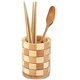 thumbnail image 3 of Soporte de utensilios de bambú para utensilios de bambú, soporte para palillos de bambú, soporte para cocina, soporte para cuchara, tenedor, cuchillo, organizador de herramientas Feliz Sencillez, 3 of 5
