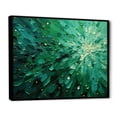 thumbnail image 2 of Designart "Emerald happiness II" Abstract Landscape Floater Framed Wall Art Print, 2 of 7