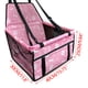 thumbnail image 4 of Funda para asiento de coche para mascotas con bolsa de malla para colgar | Hamaca impermeable para el asiento trasero | Colchoneta de viaje antiarañazos para perros y gatos | Lavable a máquina, 4 of 5