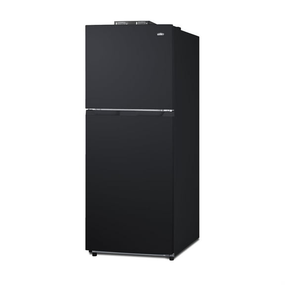 Summit BKRF1087BLHD 24" Wide Break Room Refrigerator-Freezer (Left Hand Door, Black)