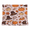 Retro Thanksgiving, variant on Farmhouse Oven Skirt Curtain, Cotton‑Blend Fall Pumpkin Mushroom Stove Curtain, Self‑Adhesive Oven Curtain Skirt 30 x 25.2 Inch