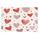 thumbnail image 2 of Xihbxyly Mantel Individual de San Valentín, Diseño de Lino En Forma de Corazón, Elegante Protector de Mesa, Resistente Al Calor, Decoración Romántica para El Hogar, Perfecto para La Cena de San Valen, 2 of 6