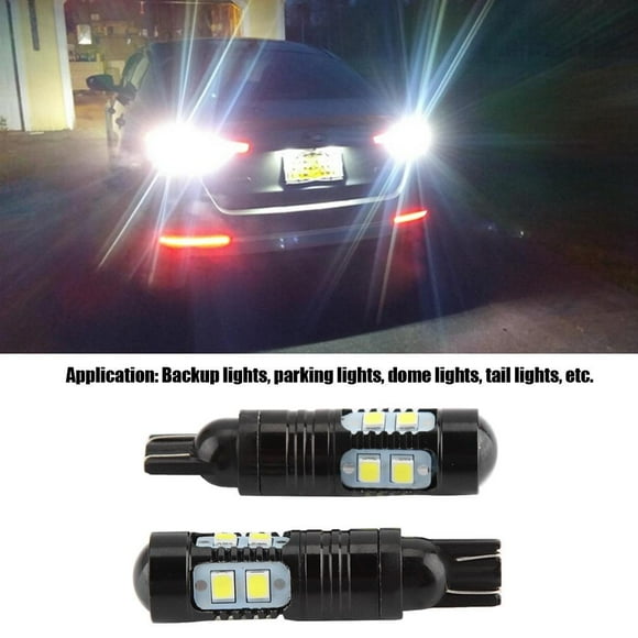 Luz antiniebla para automóvil, 50W 921 912 T10 T15 LED 6000K Luz de niebla inversa en espera blanca Ecomeon no