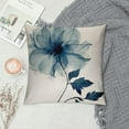thumbnail image 2 of Shiartex  Blue Pillow Covers Floral Decorative Pillows for Couch Navy Blue Outdoor Pillows Case, Throw Pillow Cover for Living Room Bedroom Cushion Covers for Farmhouse Home Decor, 2 of 5