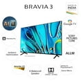 thumbnail image 3 of Restored Sony 65" 4K Ultra HD BRAVIA 3 LED Smart Google TV (K65S30, 2024) Model - Open Box, 3 of 5