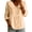 Khaki, variant on Women Shirt Ruffled Large Lapel Long Sleeve Buttons Placket Shirt Tops Pure Color Loose Fit Mid-Length Hem Casual Tops