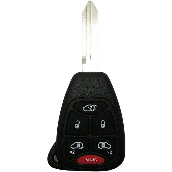 CCIYU 1PC Uncut 6 Buttons Keyless Entry Remote Fob Replacement for 2004 2005 2006 2007 for Dodge for Caravan for Grand for Caravan for Chrysler Town & Country (M3N5WY72XX)