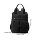 thumbnail image 3 of Bolsa Mochila de viaje de nailon impermeable momia correa de hombro ajustable (negro) JShteea Para Estrenar, 3 of 6
