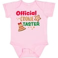 thumbnail image 3 of Inktastic Christmas Official Cookie Taster with Bell and Star Cookie Boys or Girls Baby Bodysuit, 3 of 5