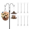 thumbnail image 1 of VEVOR Double Shepherds Hook 8 Pack 76 Inch Heavy Duty Bird Feeder Pole, 1 of 9