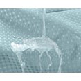 thumbnail image 6 of AllWays Plaza No Hook Shower Curtain with Snap in Liner Set Less Waffle Shower Curtain for Bathroom (Cyan, 81" L x 72" W), 6 of 16